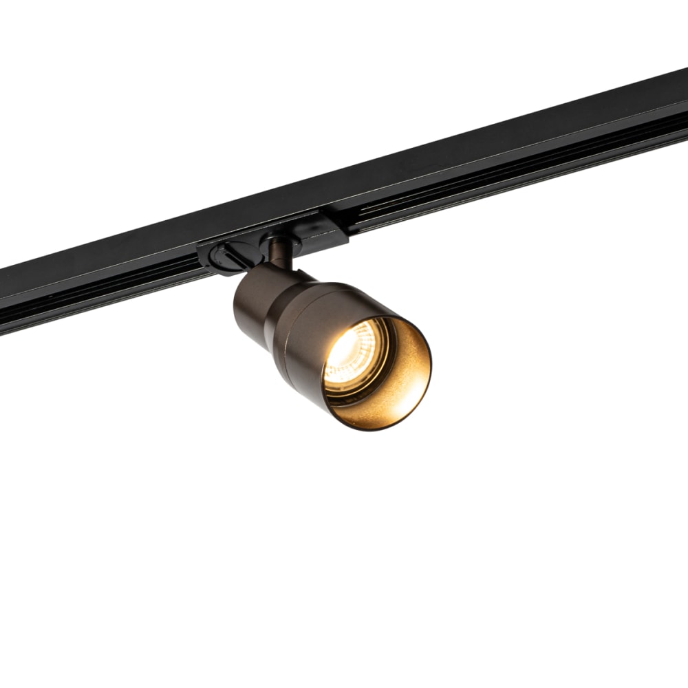 Spot moderne bronze foncé rail monophasé — vue 3