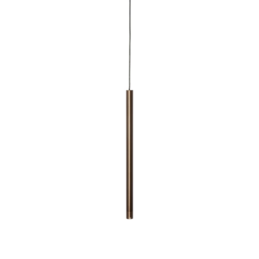 Suspension moderne bronze foncé rail monophasé — vue 3