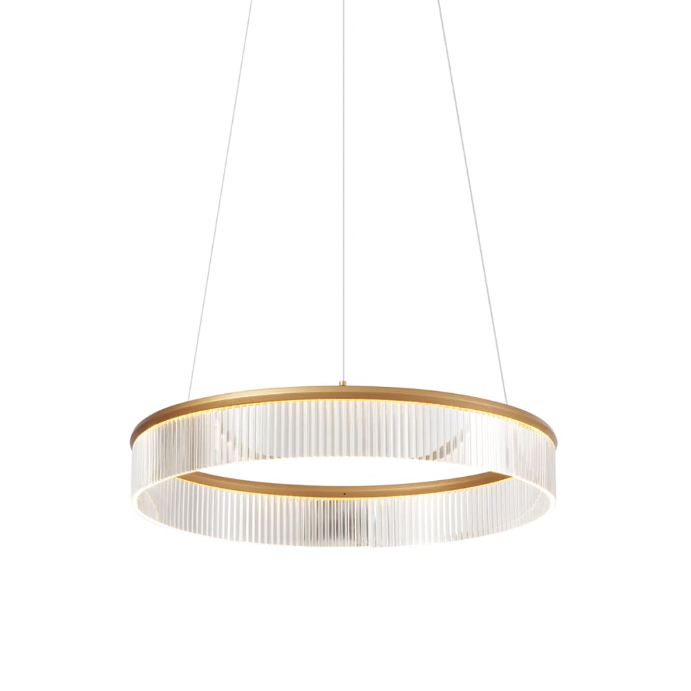 QAZQA Moderne Hängelampe Messing 59 cm LED style modern Gold Metall
