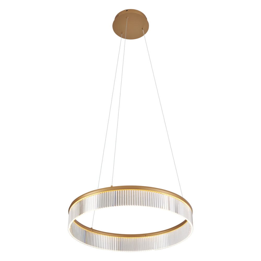 Suspension moderne laiton led dimmable 59 cm — vue 3