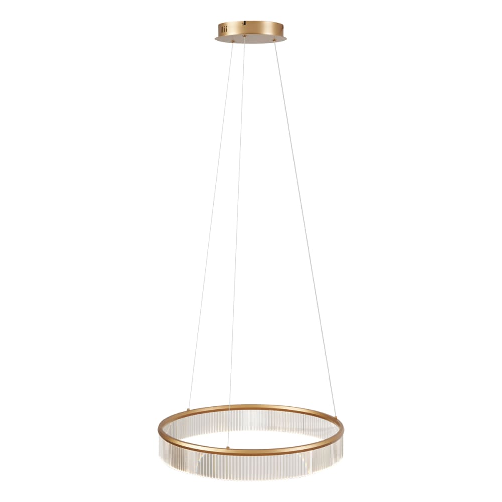 Suspension moderne laiton led dimmable 59 cm — vue 4