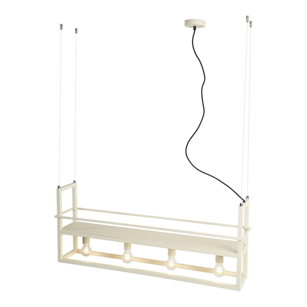 Suspension industrielle beige