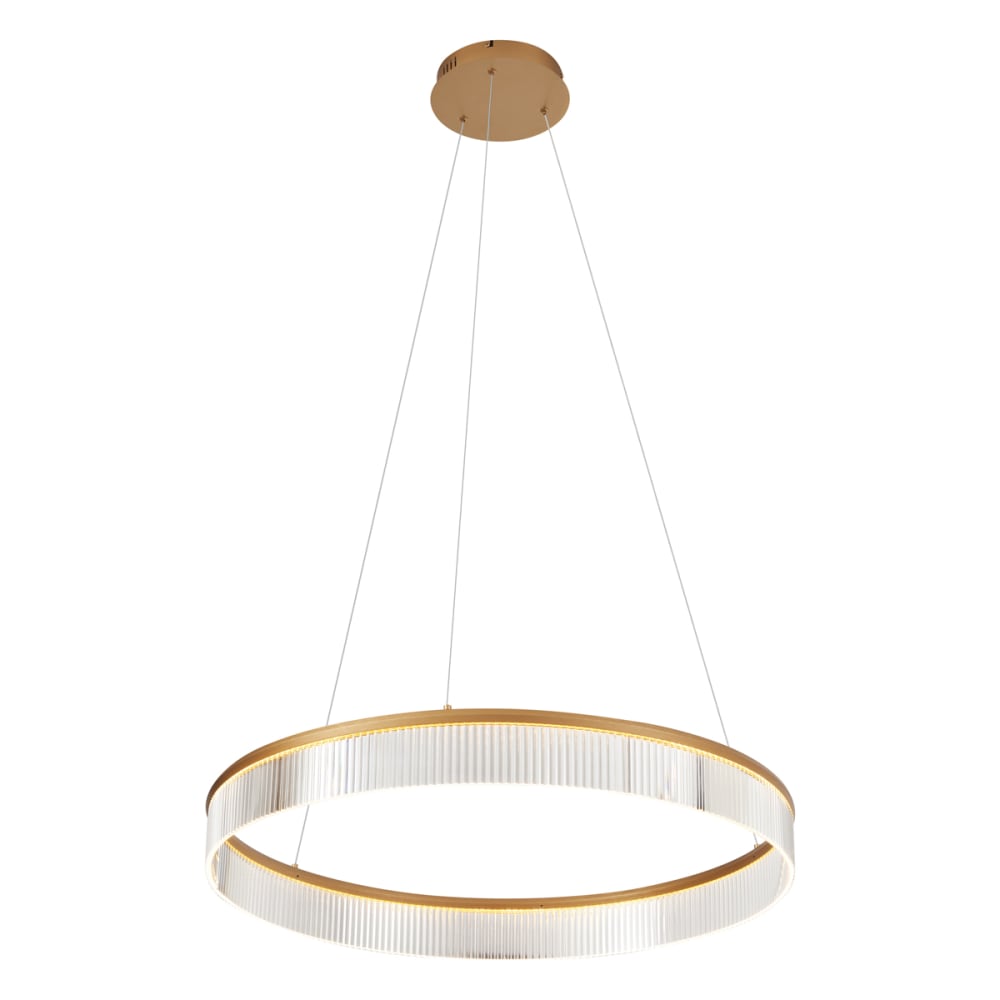 Suspension moderne laiton led dimmable 78 cm — vue 3