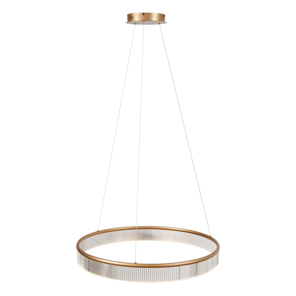 Suspension moderne laiton led dimmable 78 cm — vue 4