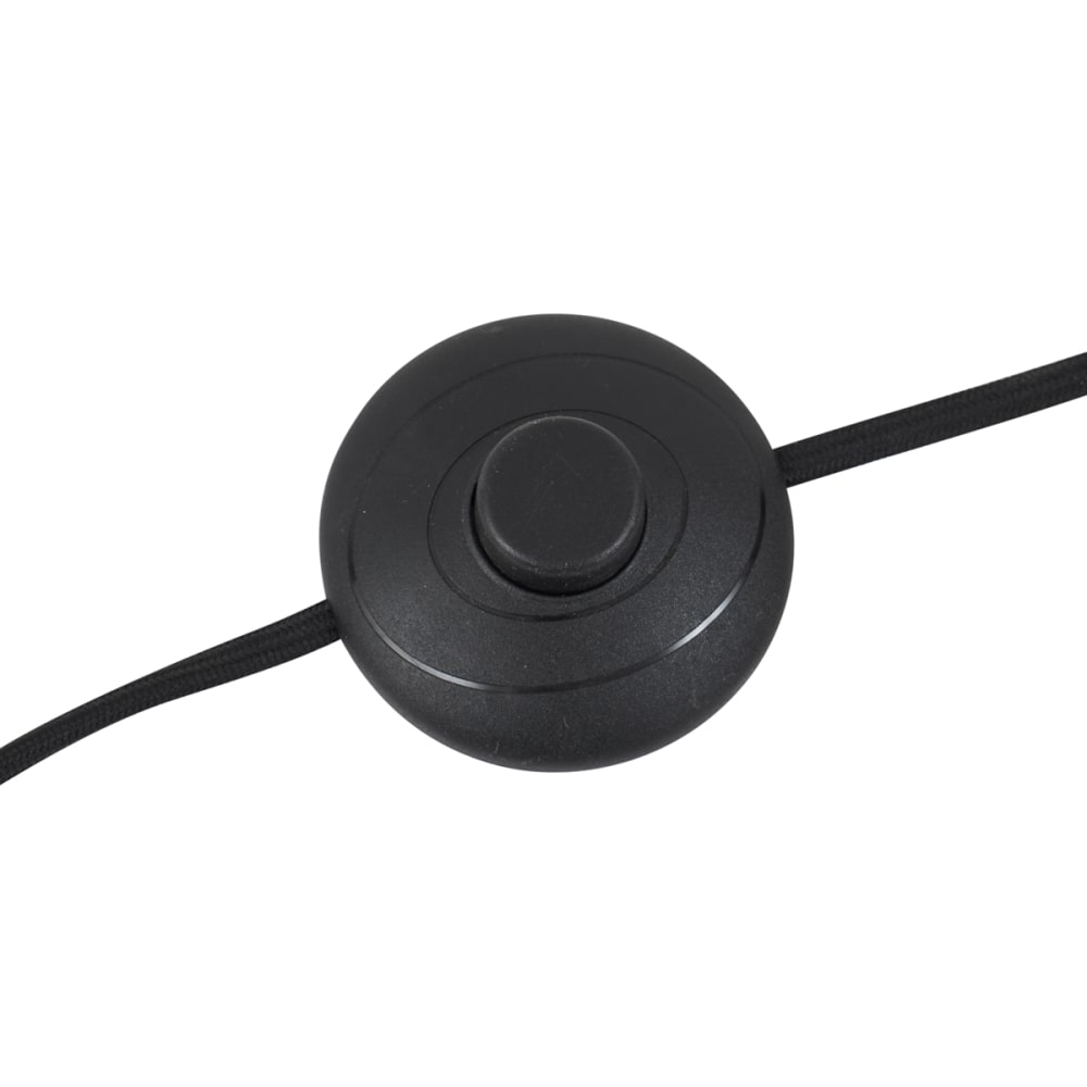 Lampadaire rétro noir verre orange — vue 4