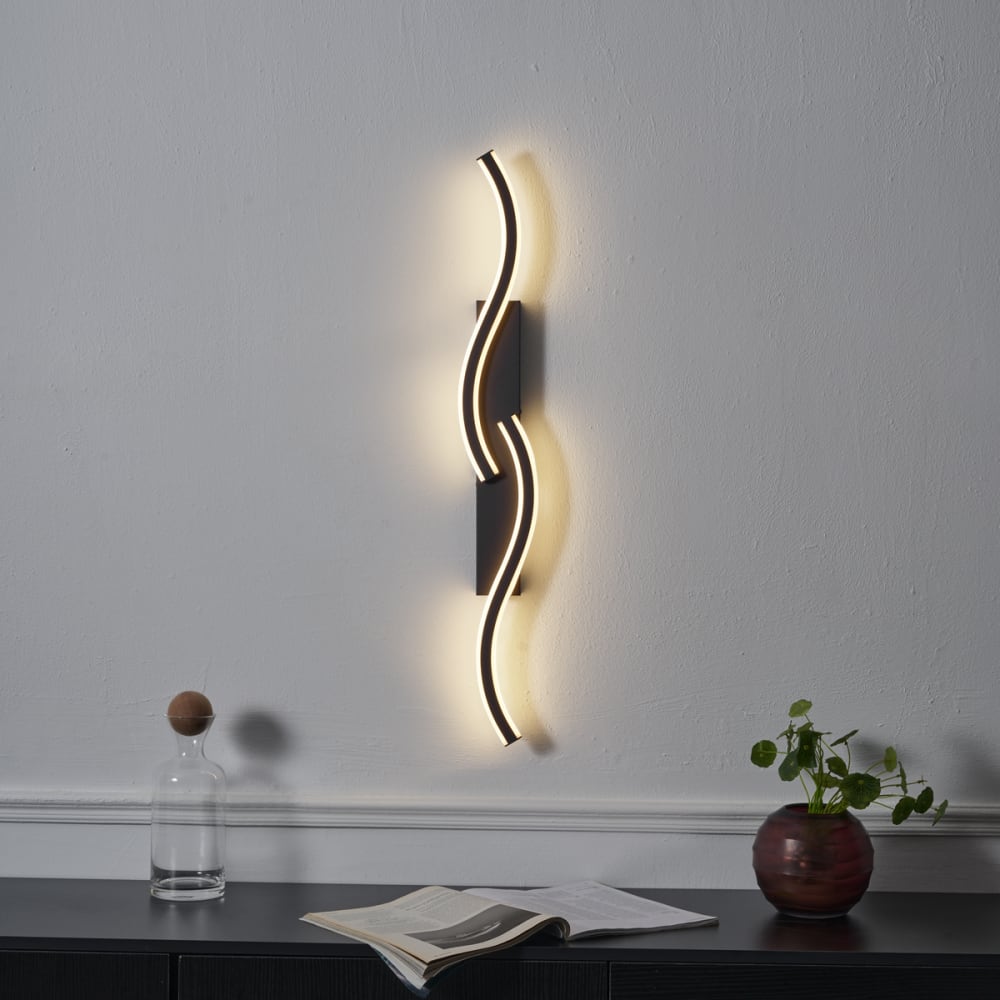 Applique murale design noire gradation variable — vue 3