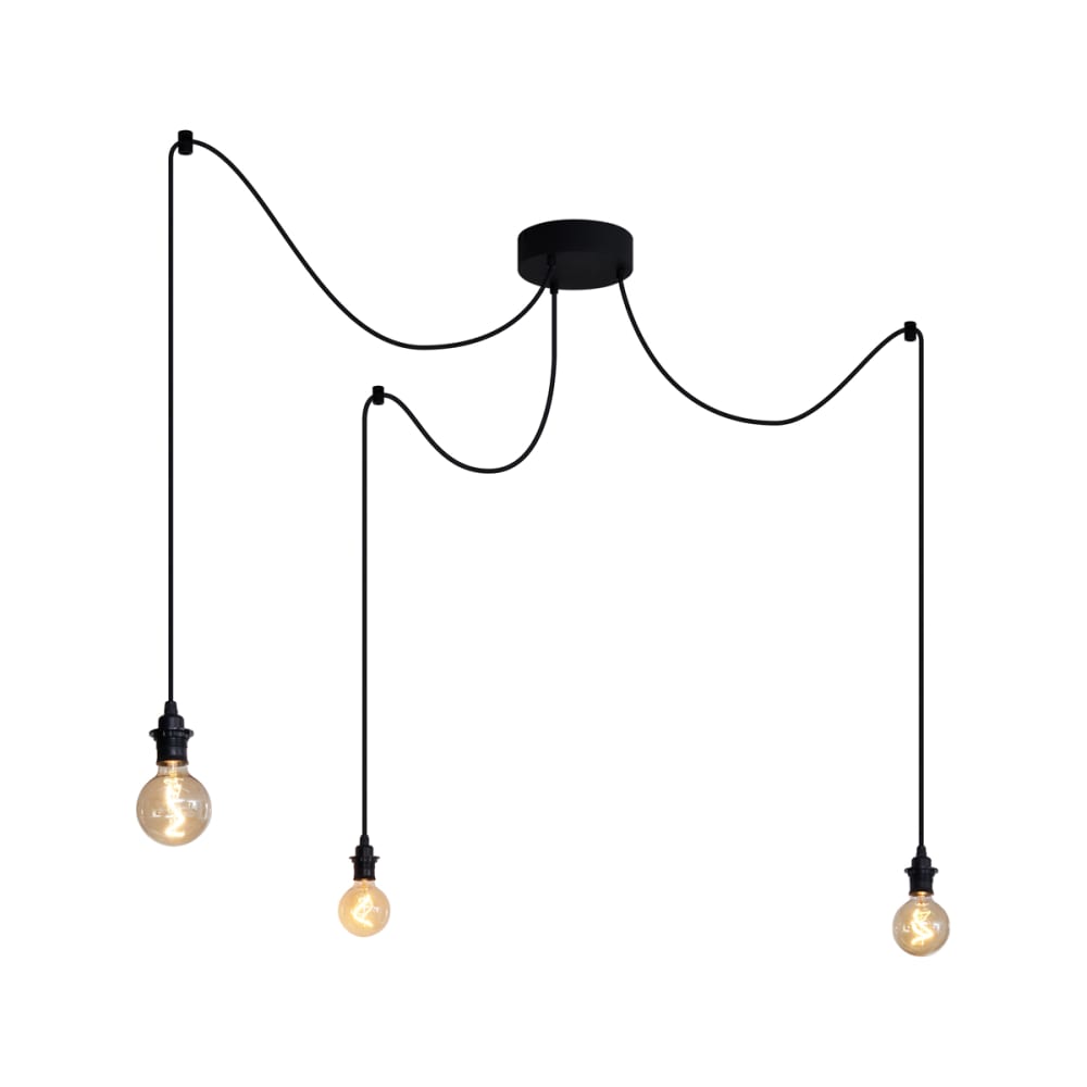 Suspension extérieure noire IP44