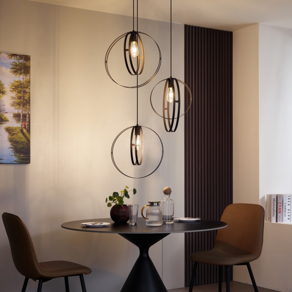 Design Pendelleuchte Schwarz rund - Maisons Du Monde