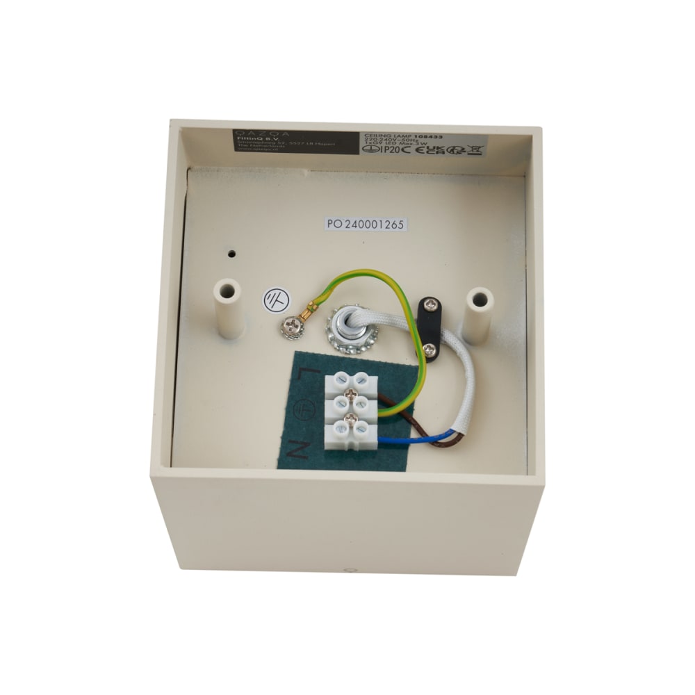 Spot mural moderne beige orientable g9 — vue 4