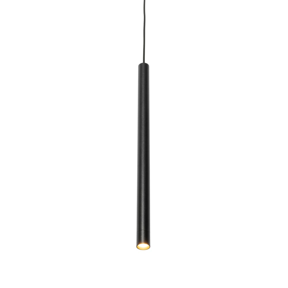 QAZQA Moderne Hängelampe Schwarz 1-Phasen-Schiene style modern Schwarz Aluminium