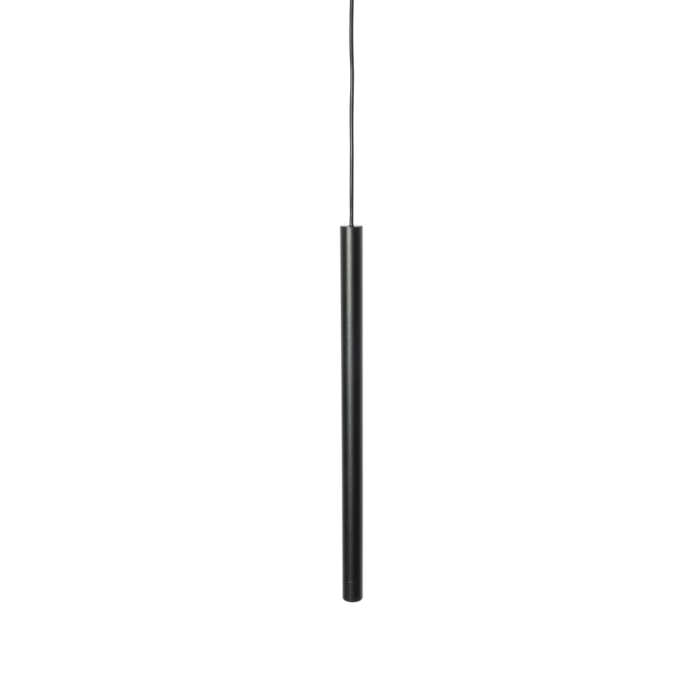 Suspension moderne noire rail monophasé — vue 3