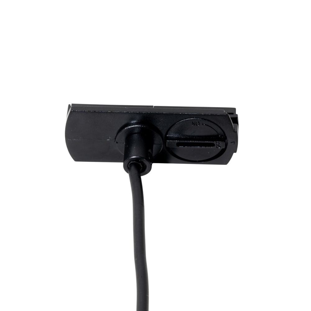 Suspension moderne noire rail monophasé — vue 4