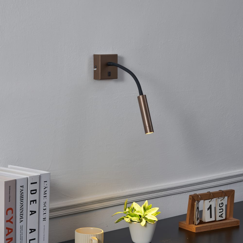 Moderne Wandleuchte Bronze USB-C - Maisons Du Monde