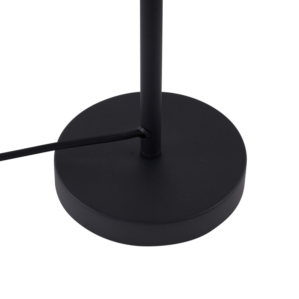Lampe de table rétro noire verre bronze — vue 4