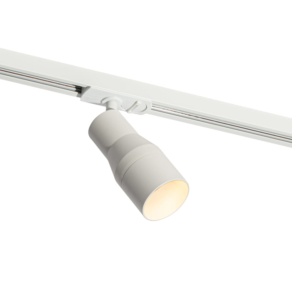 Spot moderne blanc rail monophasé