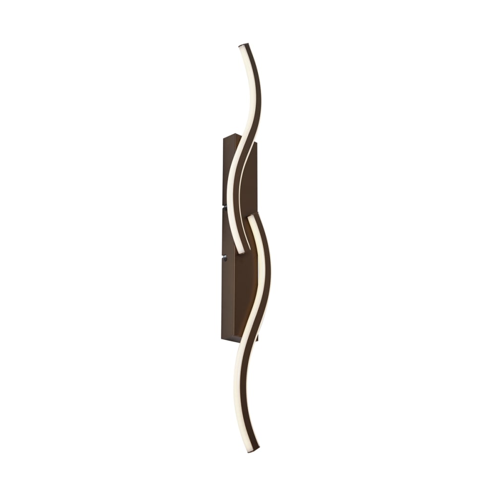 QAZQA Design Wandleuchte Dunkelbronze LED style modern Gold Aluminium