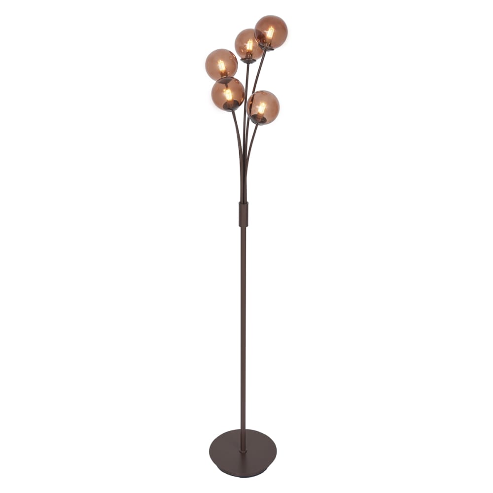 Lampadaire design bronze verre bronze