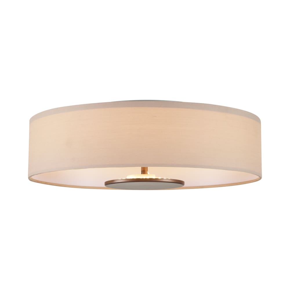Plafonnier moderne beige tissu led variable — vue 3