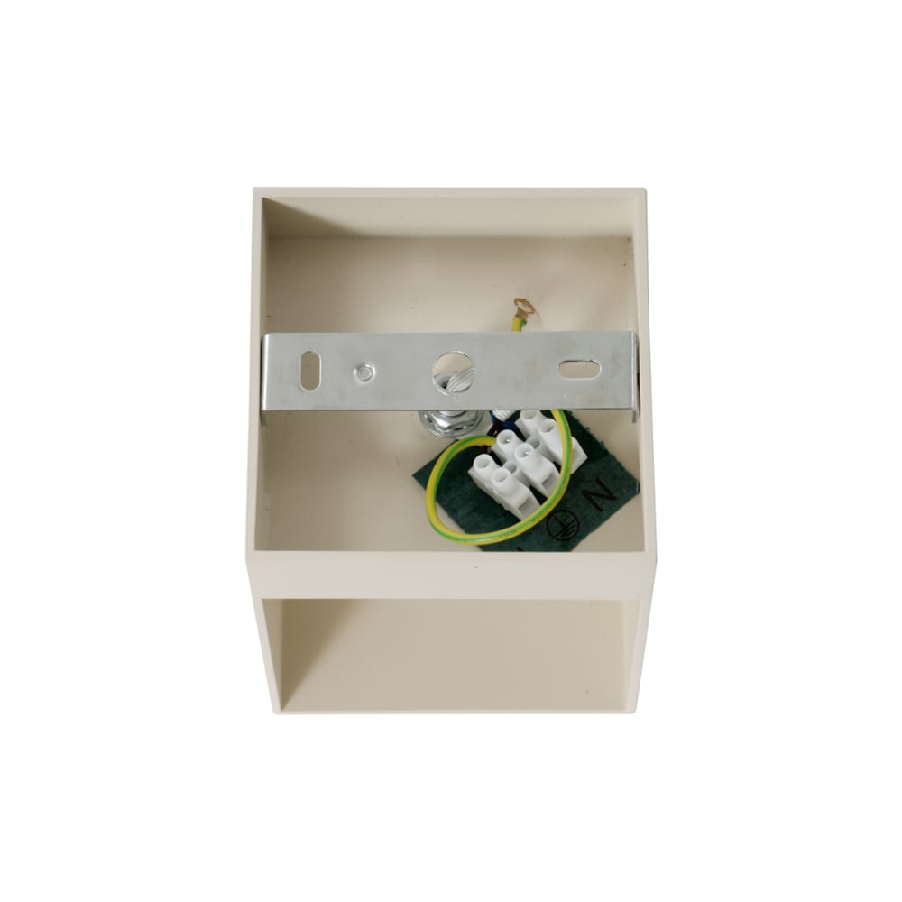 Applique murale moderne beige g9 carrée — vue 4