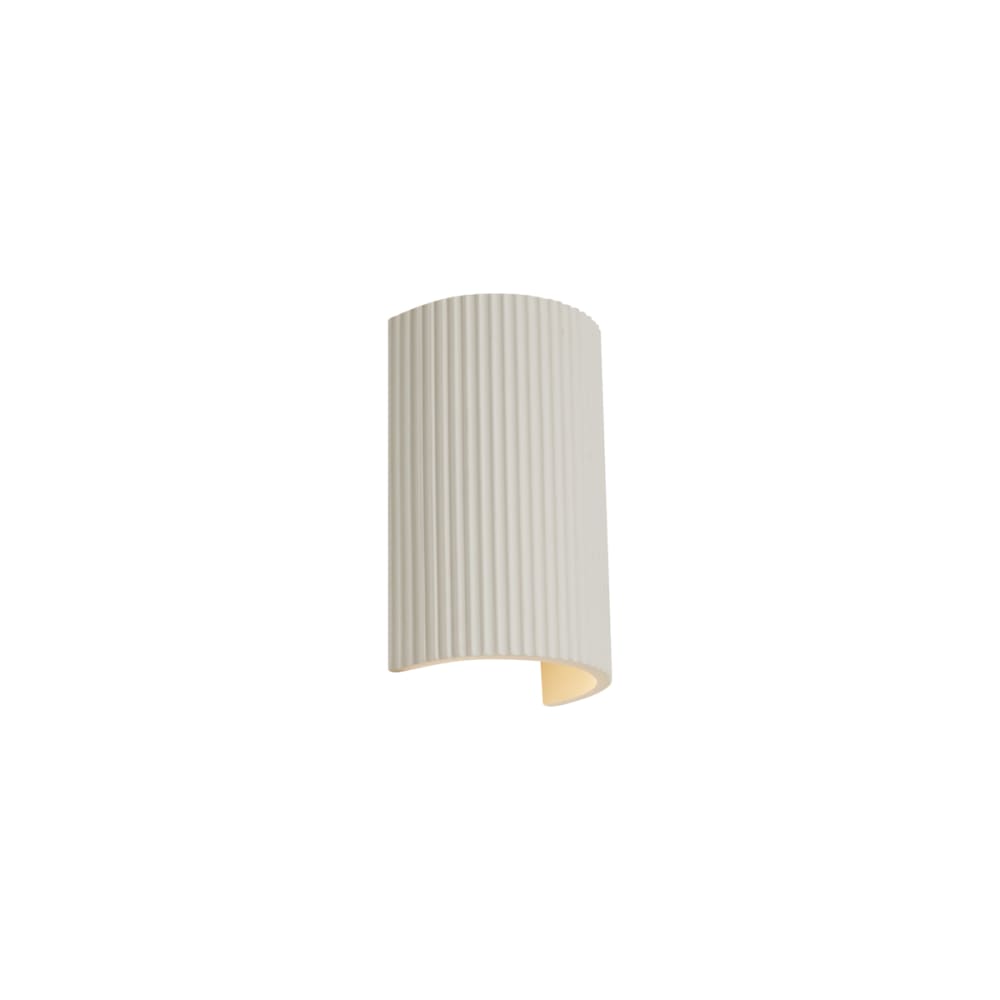 Applique murale scandinave beige demi-cercle