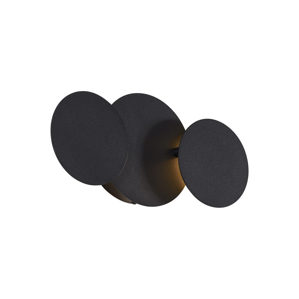 QAZQA Moderne Wandleuchte Schwarz LED 3-Stufen 3-flammig style modern Schwarz Metall