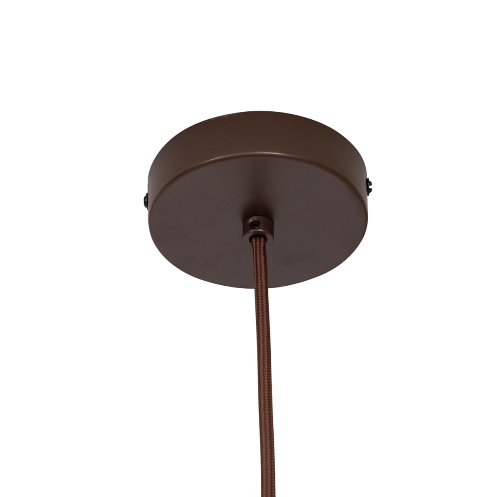 Suspension chic hôtel bronze foncé verre bronze — vue 4