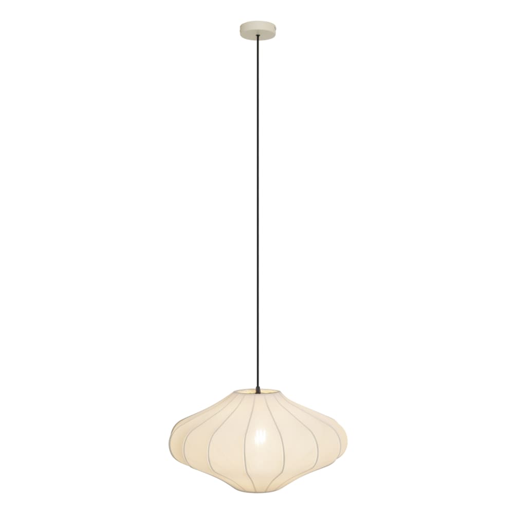 Suspension japandi beige tissu 50 cm — vue 4