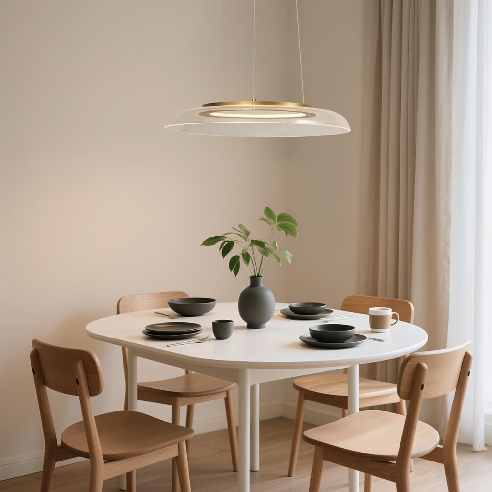 Design Pendelleuchte Gold Transparent LED - Maisons Du Monde