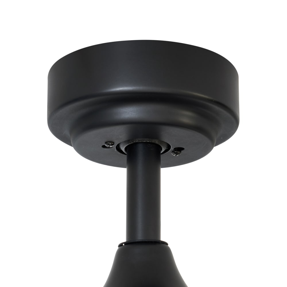 Ventilateur plafond noir bois led dimmable — vue 4