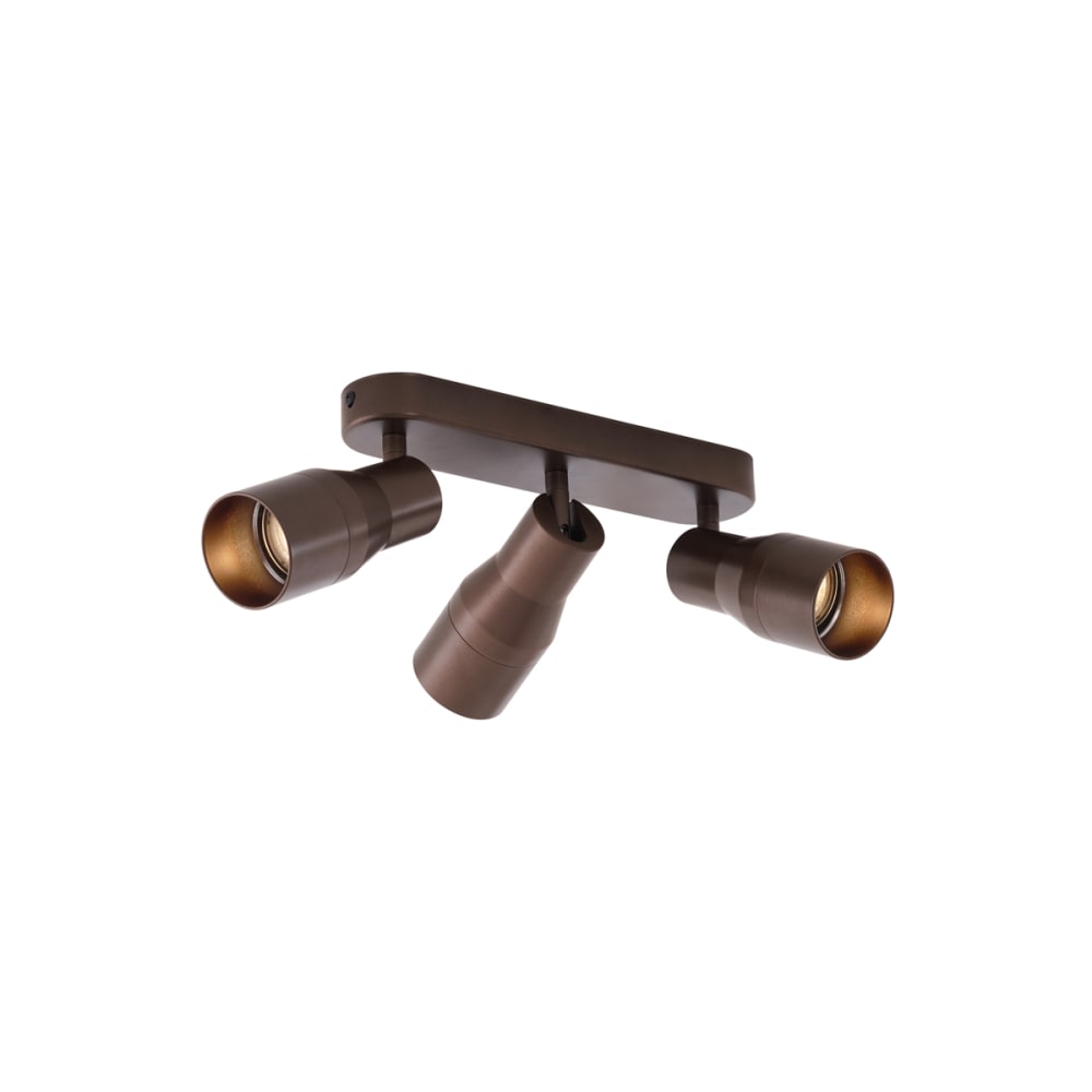 QAZQA Deckenstrahler Dunkelbronze GU10 50mm rund style modern Gold Aluminium