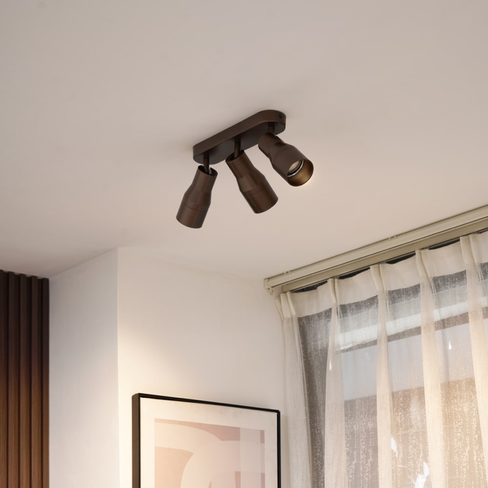 Deckenstrahler Dunkelbronze GU10 50mm rund - Maisons Du Monde
