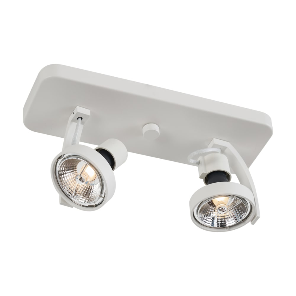 Spot plafond design blanc gu10 70 mm — vue 3