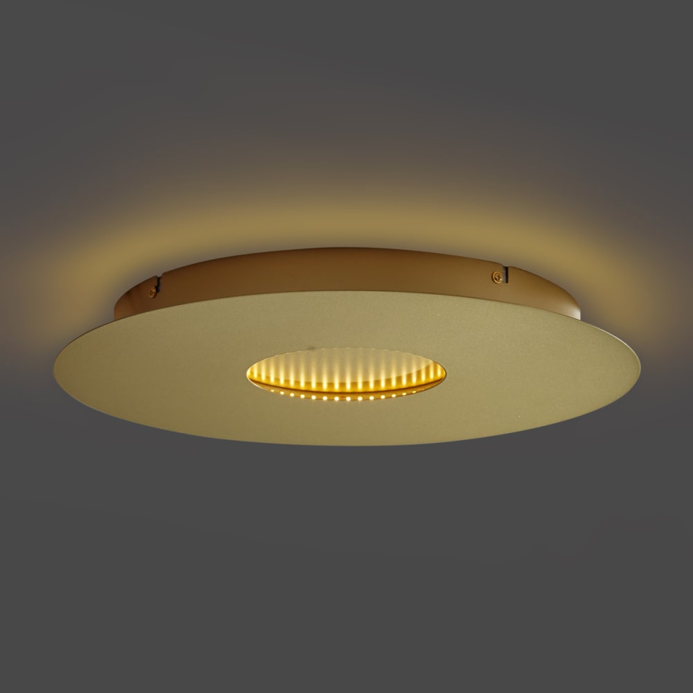 Plafonnier moderne doré led dimmable 40 cm — vue 4