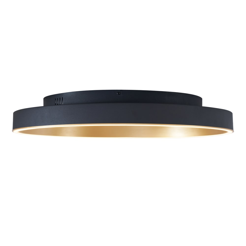 Plafonnier design noir or led 60 cm — vue 3