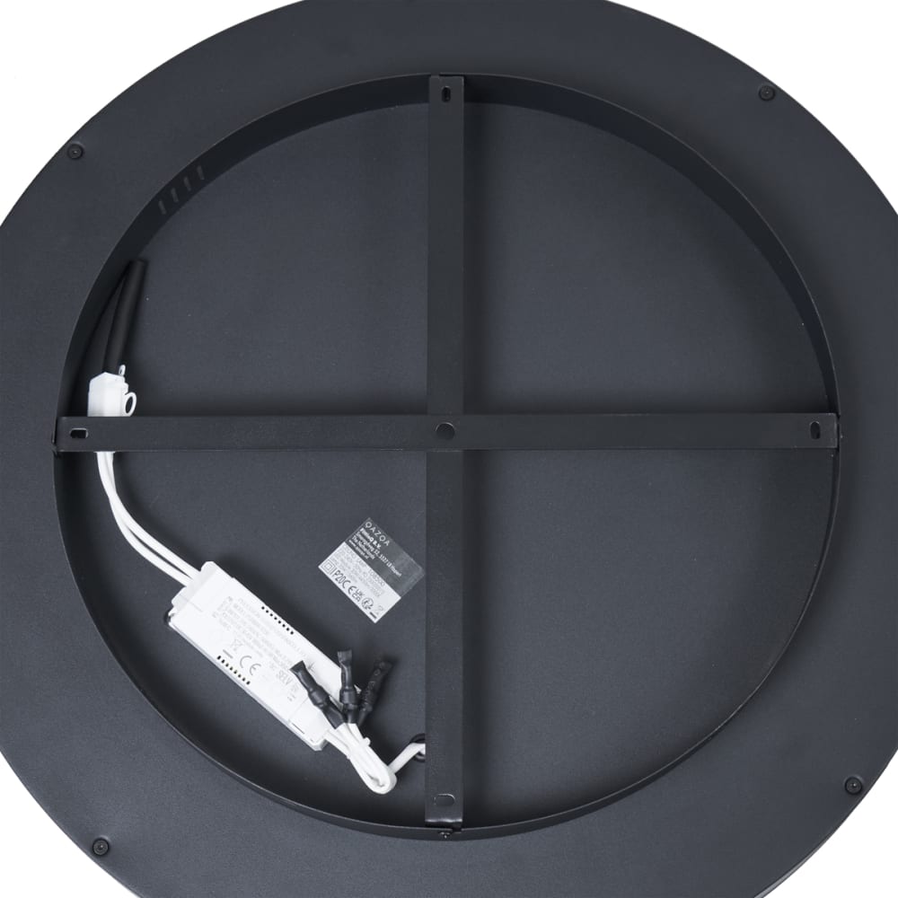Plafonnier design noir or led 60 cm — vue 4