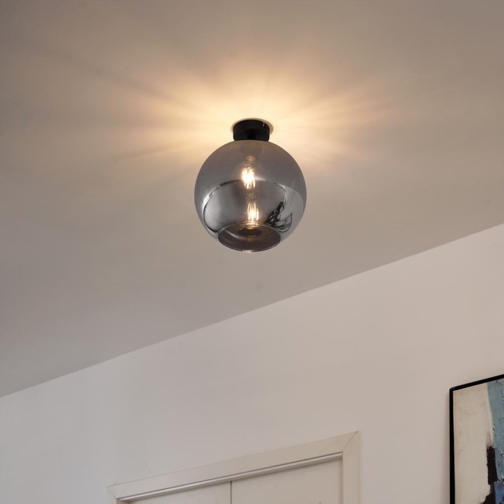 Art-Deco Deckenleuchte Schwarz Rauchglas - Maisons Du Monde