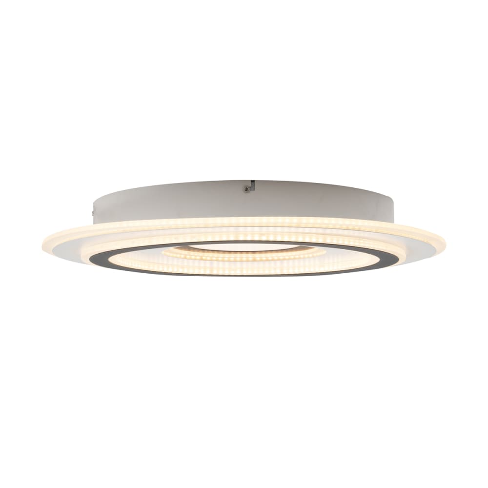 Plafonnier design blanc gris foncé led — vue 3