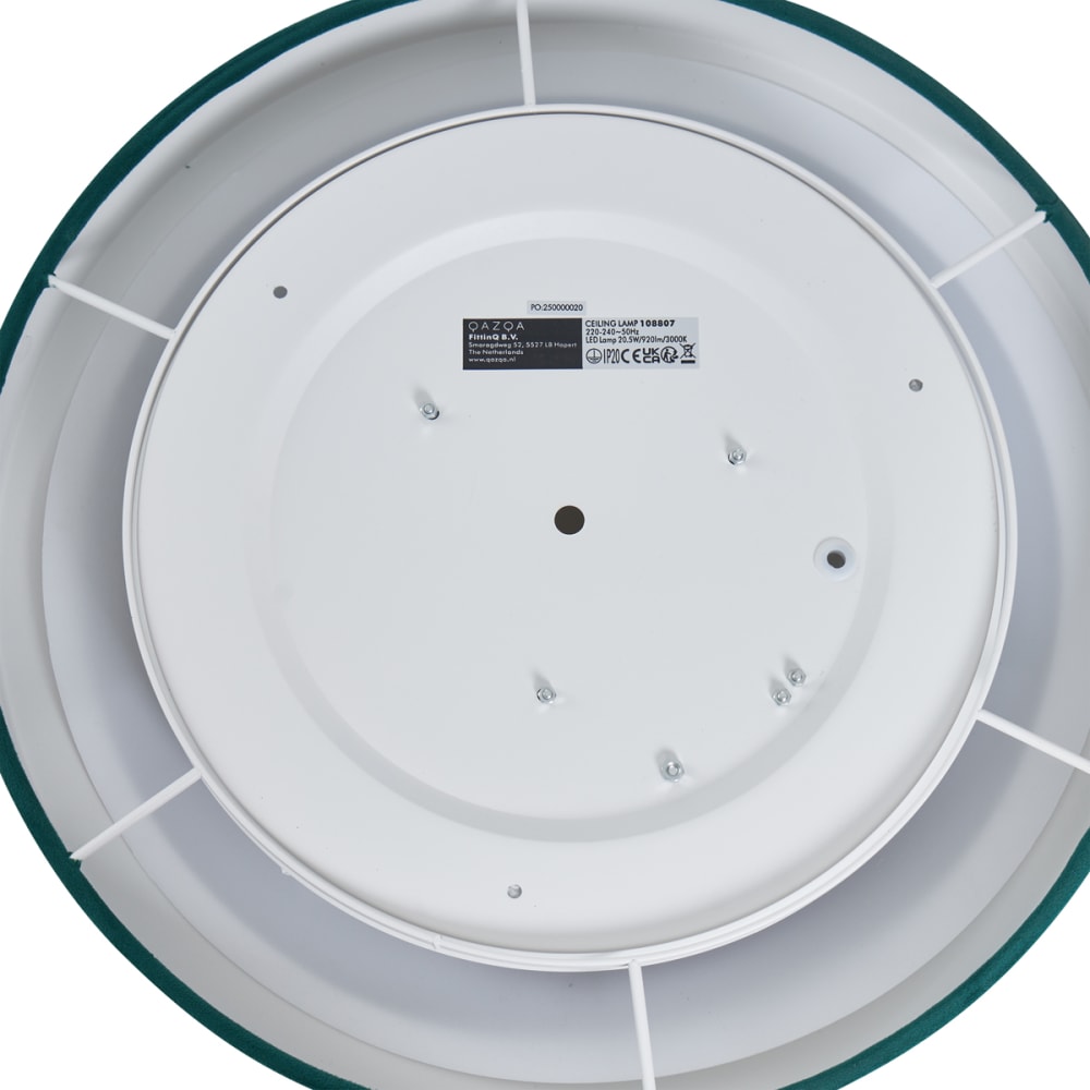 Plafonnier moderne velours vert led 40 cm — vue 4