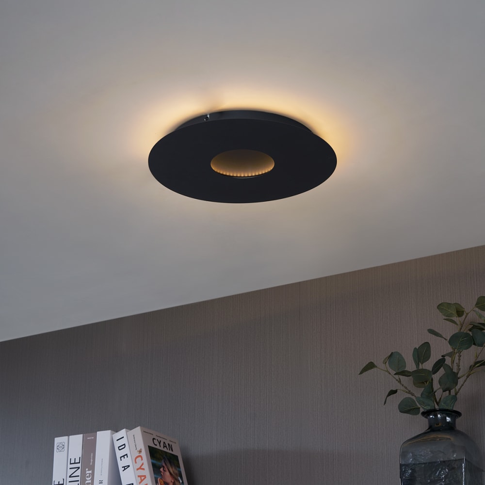Moderne Deckenleuchte Schwarz 40 cm LED - Maisons Du Monde