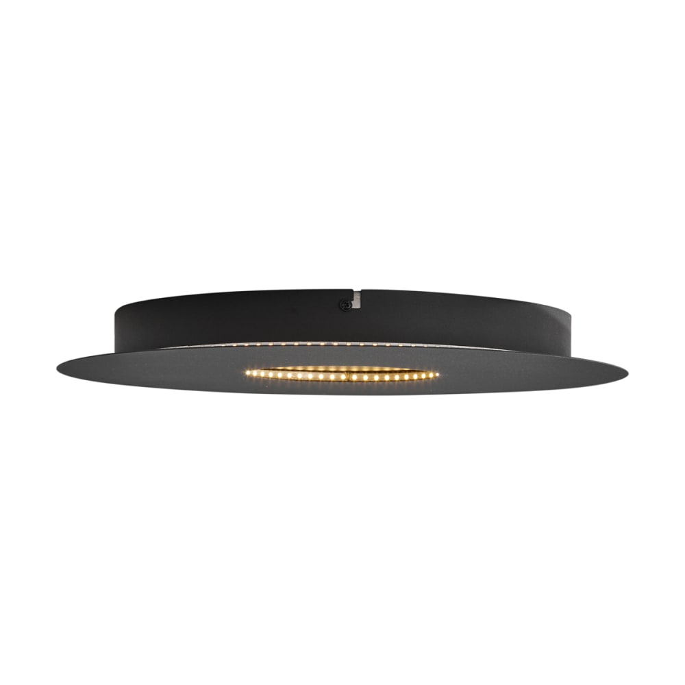 Plafonnier moderne noir led dimmable 40 cm — vue 3