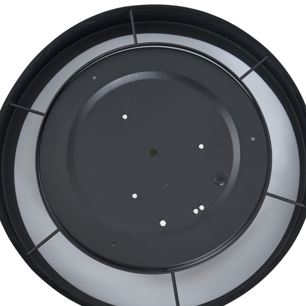 Plafonnier moderne velours noir led 40 cm — vue 4
