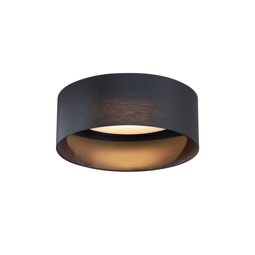 QAZQA Deckenleuchte Schwarz Transparent 40cm LED style modern Schwarz Stoff