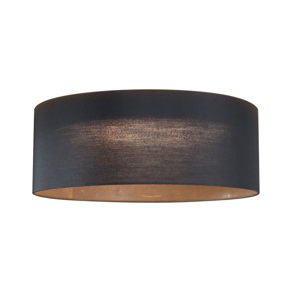 Plafonnier moderne noir transparent led 40 cm — vue 3