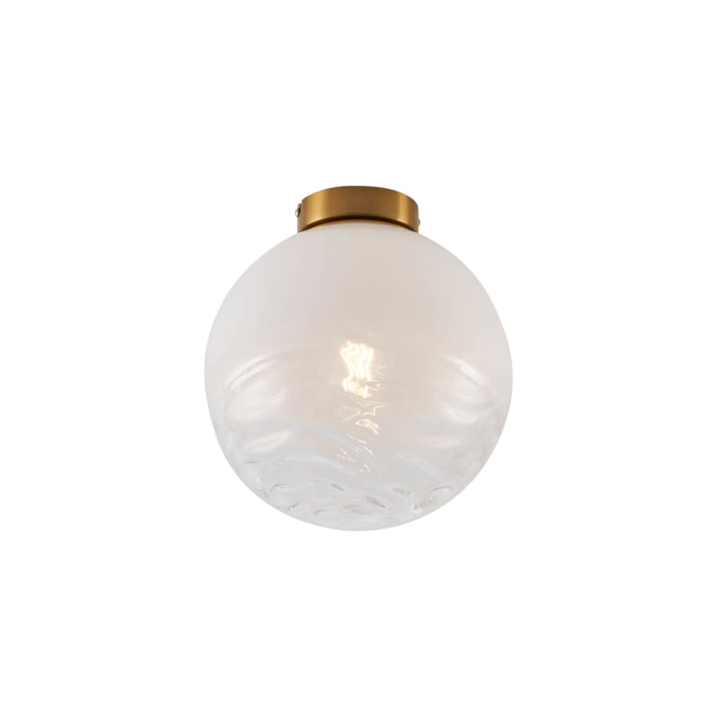 QAZQA Japandi Hängelampe Schwarz Weiß 40 cm style modern Weiß Glas