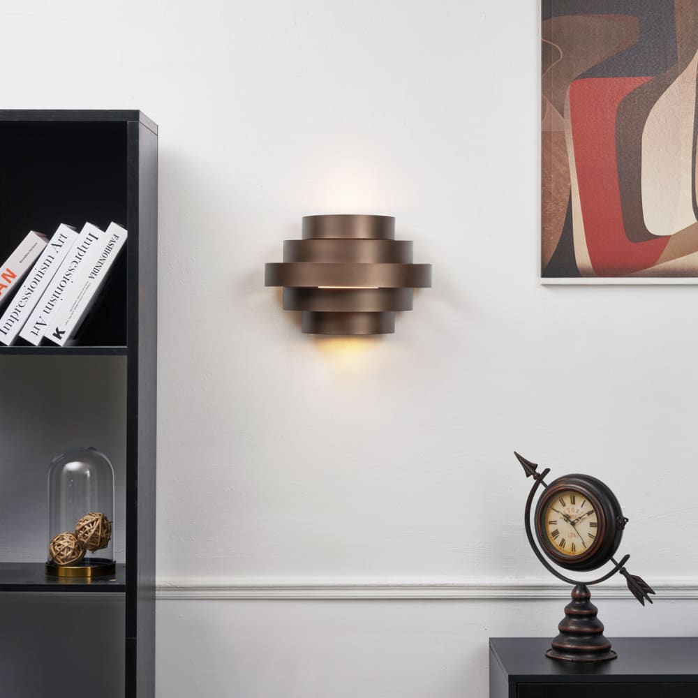 Applique murale moderne bronze led variable — vue 3