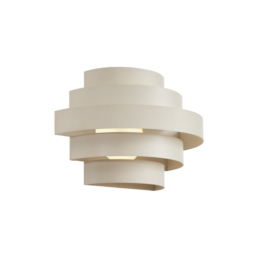 QAZQA Moderne Wandleuchte Beige LED style modern Beige Metall