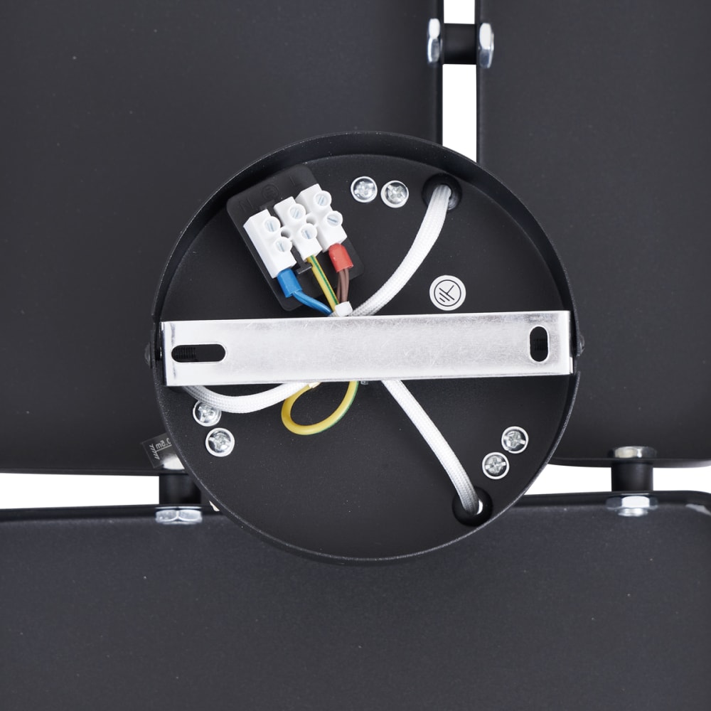 Applique murale design noire 3 lampes — vue 4