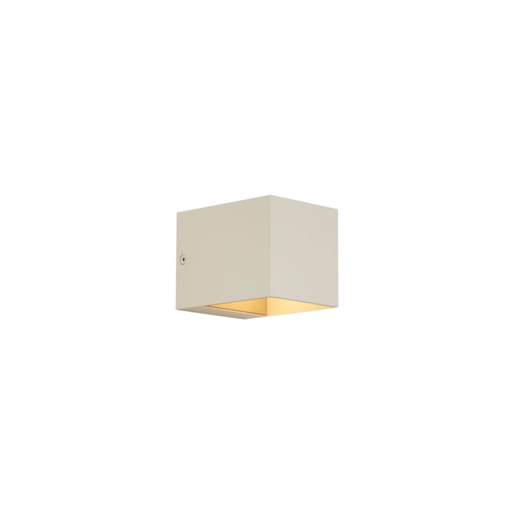 Applique murale moderne beige G9 carrée