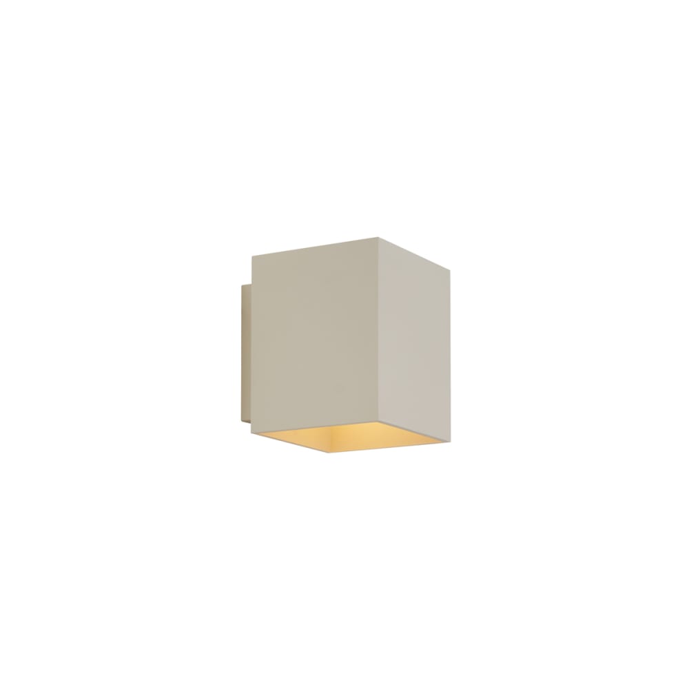 QAZQA Moderne Wandleuchte Beige G9 quadratisch style modern Beige Aluminium