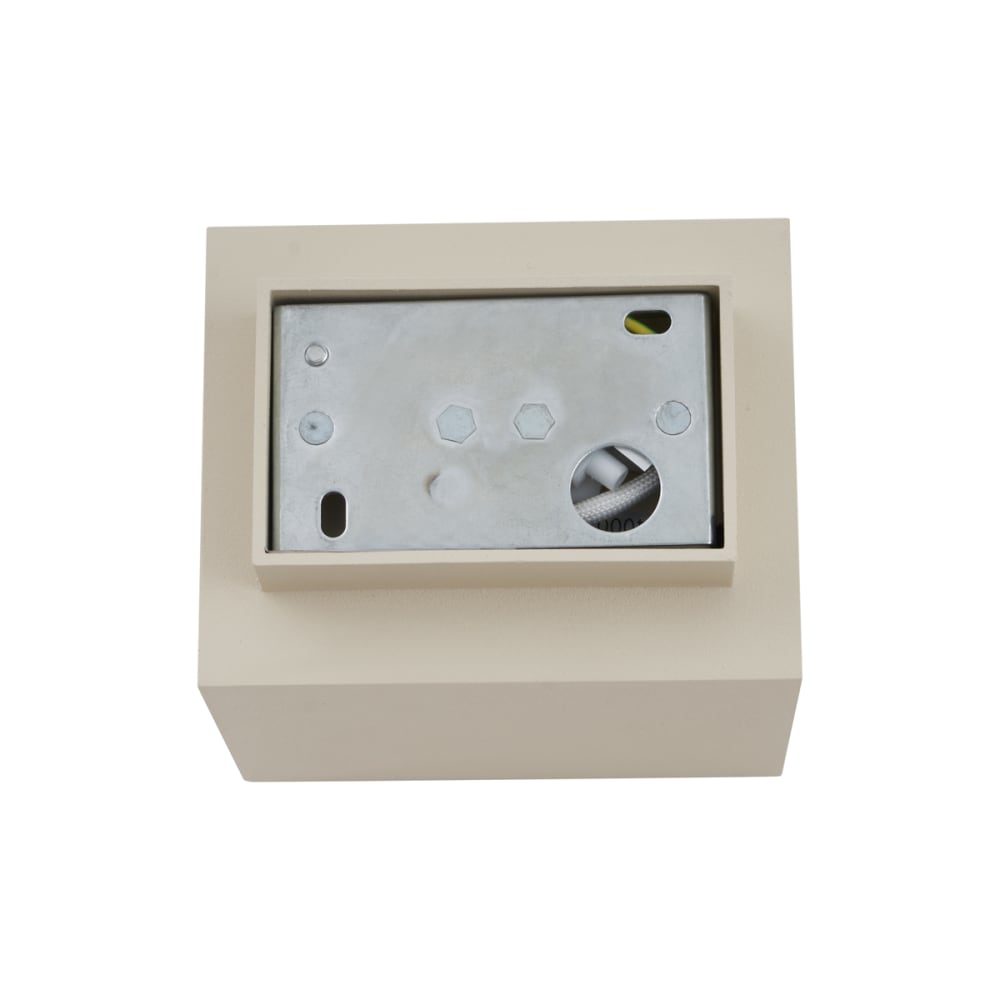 Applique murale moderne beige g9 carrée — vue 4